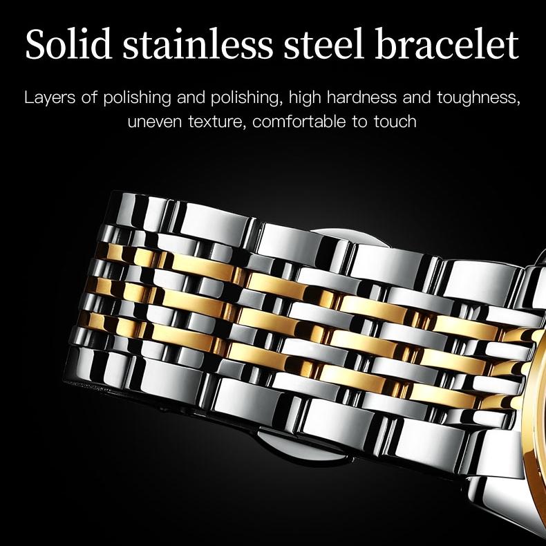 OLEVS Брендовые часы, простые водонепроницаемые механические часы, подарочные часы для мужчин и женщин, мужские часы