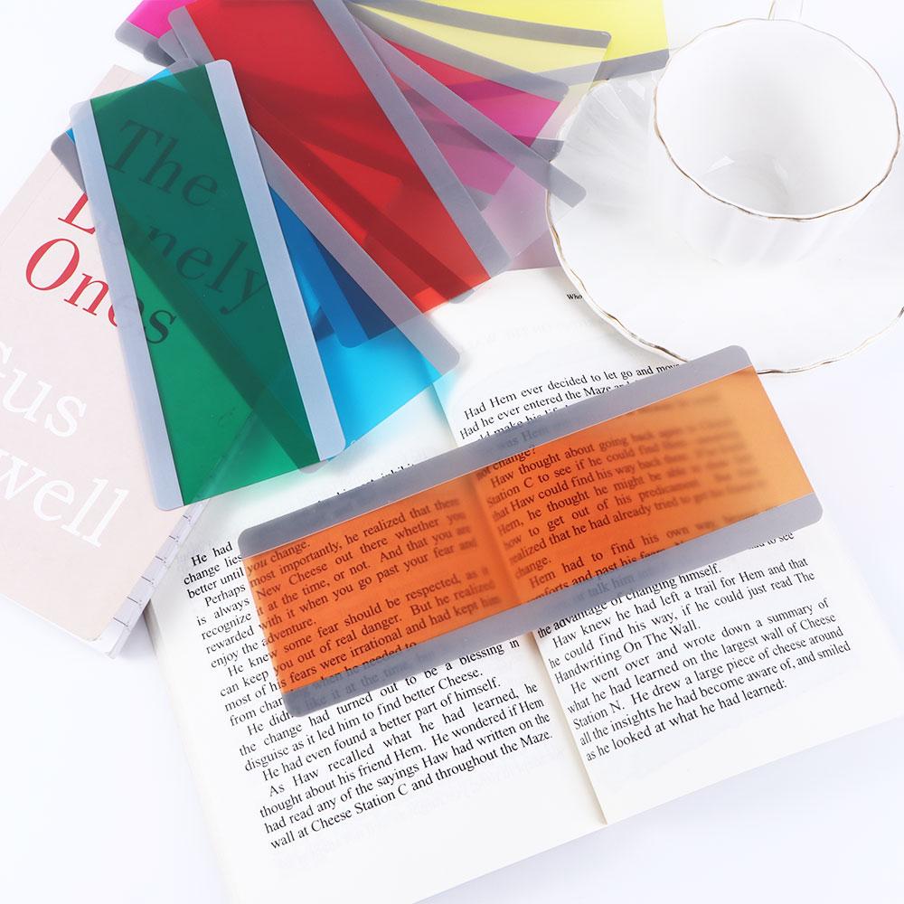 Transparent Reading Guide Strip Reading Bookmarks Highlight Bookmarks Reading Highlight Strips