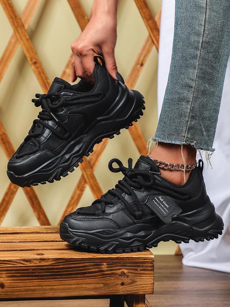 Женские модные кроссовки, увеличивающие рост - Трендовые, дышащие сетчатые "папины" кеды для повседневной носки.