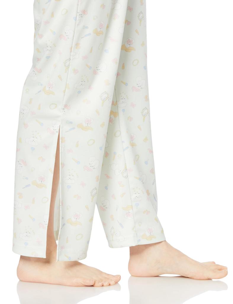 Gunze Tuche коллаборация с Terao с длинными рукавами и брюками из Smoothie light для женщин Домашняя одежда, Нацуми, Гладкий, зеленый,