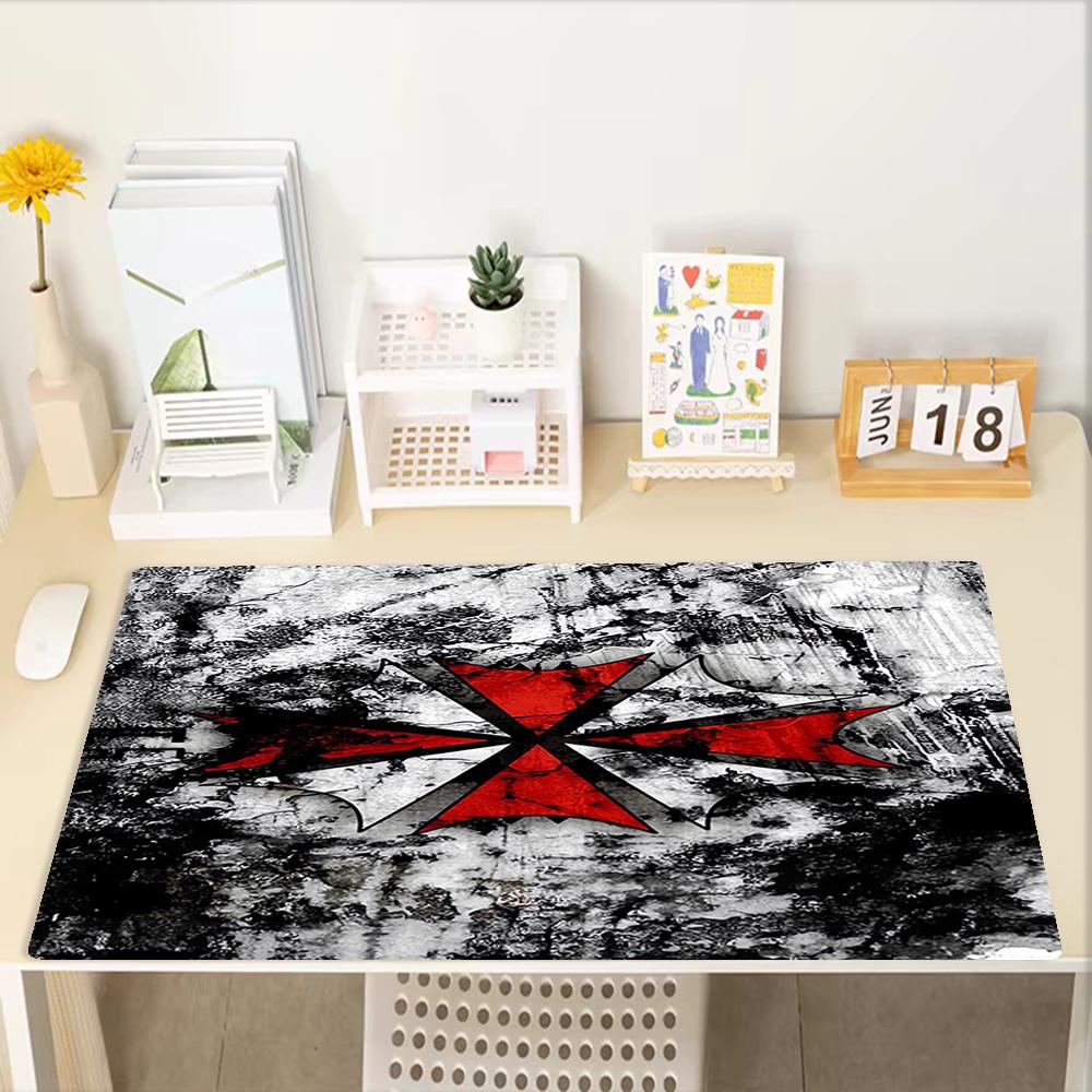 Resident Evil Theme Mouse Pad, Non Slip Rubber Base, Multifunctional Office & Home Decor, Perfect for Workspace Personalization.