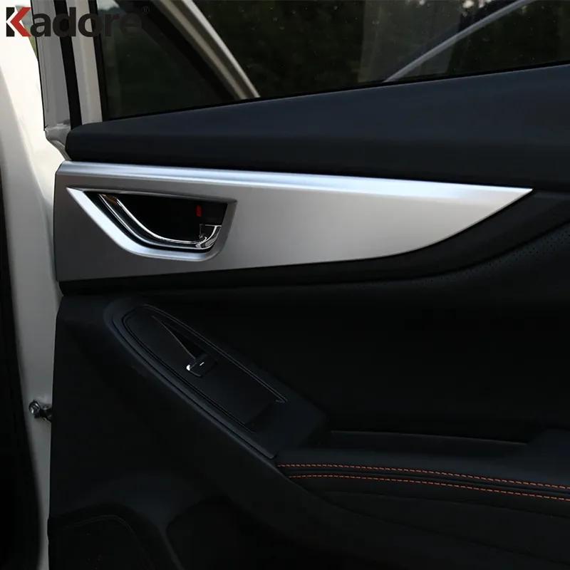 Car ide Inner Door Handle Bowl Panel Cover Trim For Subaru Crosstrek SUV 2018-    Matte Interior Accessories
