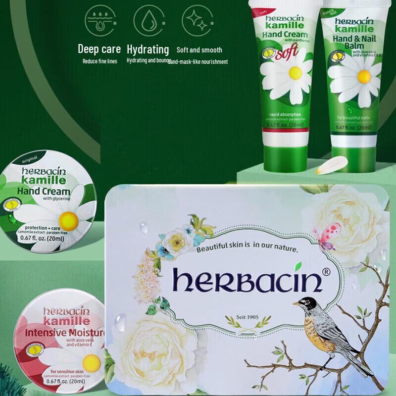 Herbacin German Chamomile Little Bird Hand Care Set