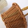 Hamper Basket Handheld Woven Basket Rattan Rustic Flower Basket Flower Storage Basket  Shopping
