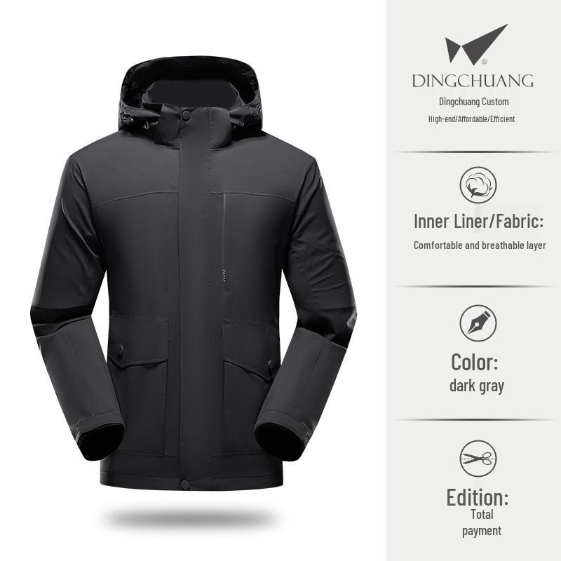 Ветровка с капюшоном и вышивкой для Toyota Honda, рабочая одежда для улицы - Легкая куртка на молнии