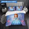 Princess Sofia 3pcs K-pop music group Bedding set,Ideal for Bedroom, Dormitory,Including Duvet Cover And 2pcs Pillowcases,Fan gifts