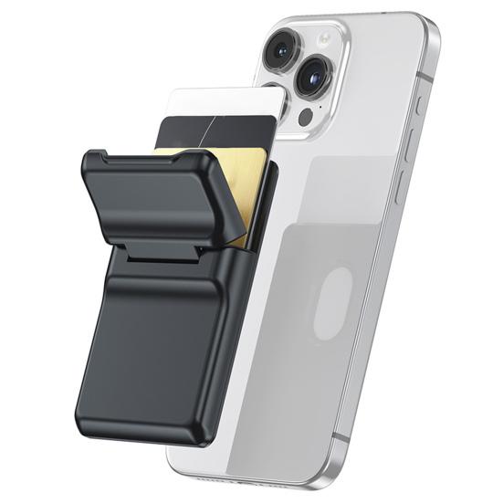 Магнитный держатель для телефона-кошелька с 3 слотами для карт, держатель для карт для iPhone, многофункциональная регулируемая подставка для телефона для чехлов MagSafe