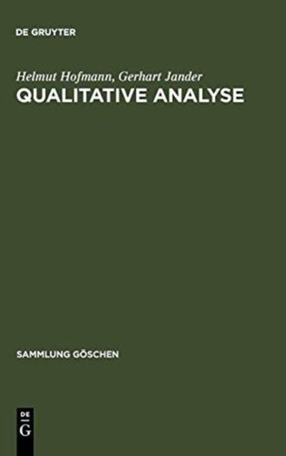 The Qualitative Analyse : 2619 Book