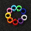 100 Pcs Colorful Bird Animal Leg Band Rings Poultry Clip