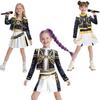 Детский Kpop Косплей Охотника на демонов Руми Зои Мира Костюм для косплея Комплект 3D Принт Детская Одежда для сцены Хэллоуин Вечеринка