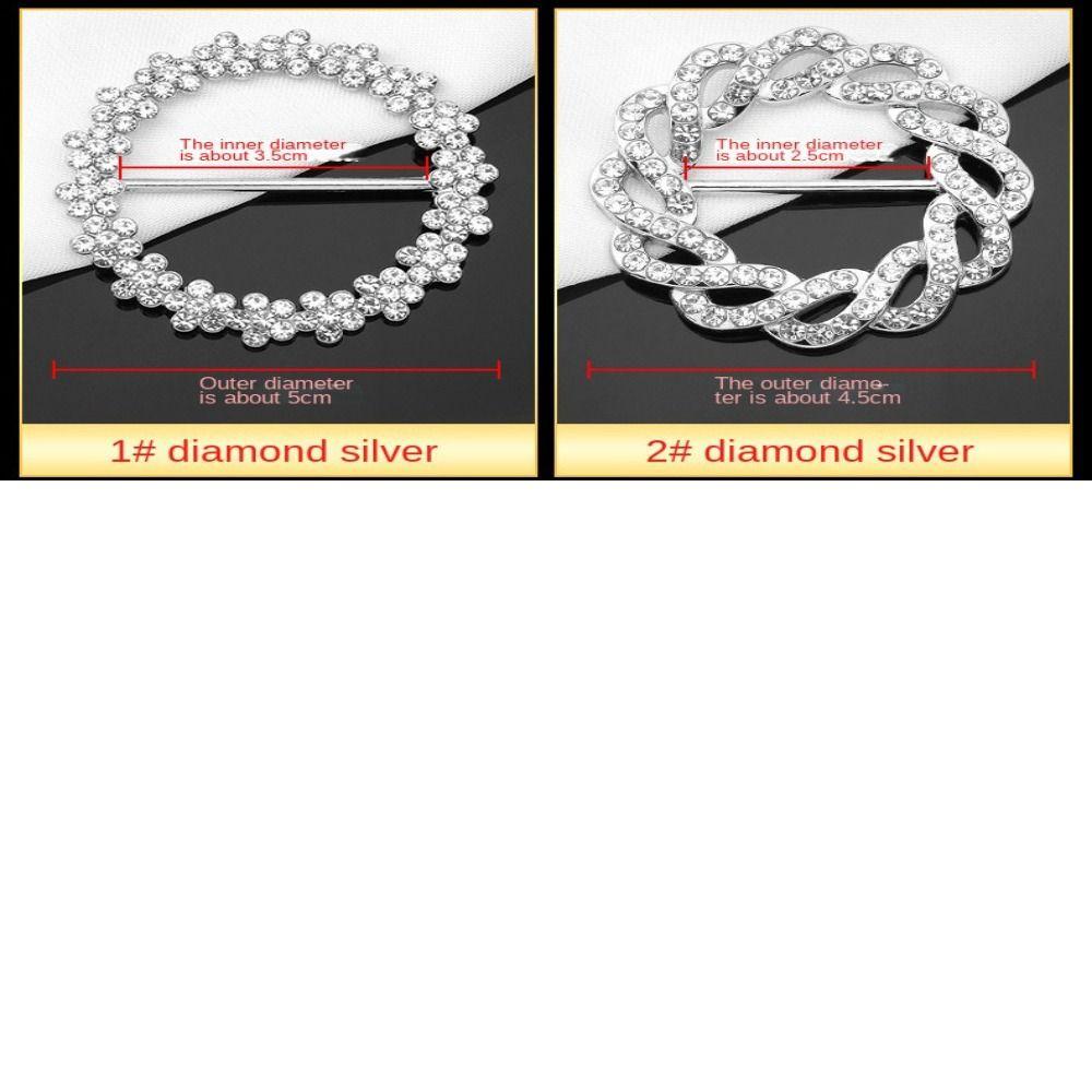 Crystal Clothing Corner Hem Waist Buckles Scarf Buckle Pearl Shawl Scarf Clip for T-Shirt Party