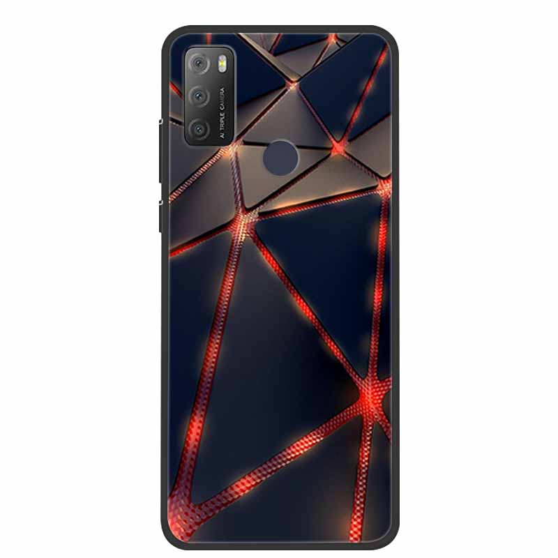 Для Alcatel 1S 2021 чехол роскошный силиконовый мягкий чехол из ТПУ для телефона Alcatel 1S 2020 противоударный милый бампер из ТПУ Fundas Coque