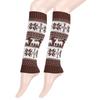Christmas Boot Socks Womens Winter Leg Warmers Ankle Stretch Slouch Warm Thermal Ladies Wool Knitted Snowflake Female Gaiter