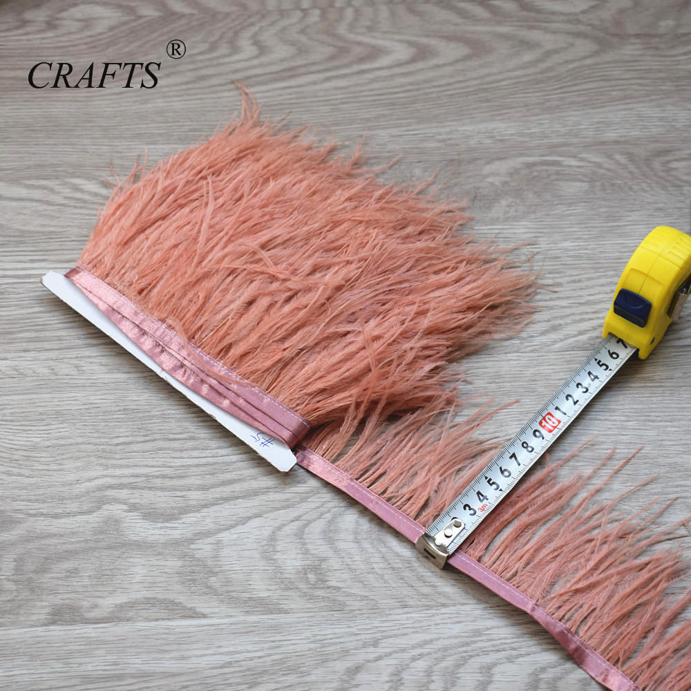 Перо2023 горячо! Пушистая и красивая отделочная ткань с перьями страуса, длина 5-10 м, боковая лента, ширина 8-10 см / Аксессуары для шитья DIY