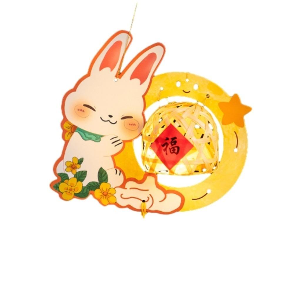 Милый мультяшный фонарь к Празднику середины осени, подвесные лампы в виде кролика, подарок