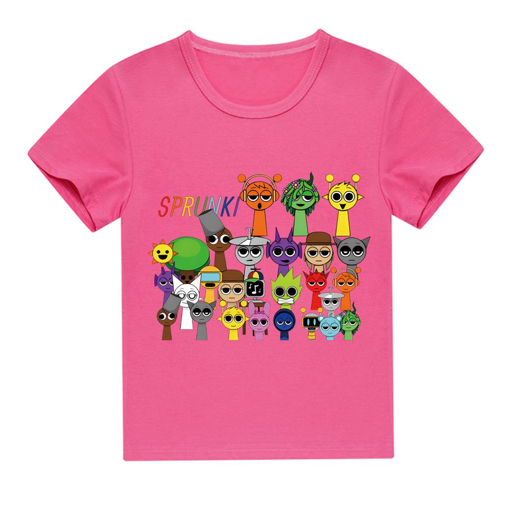 Футболка детская 2D Футболка Sprunki детская с коротким рукавом