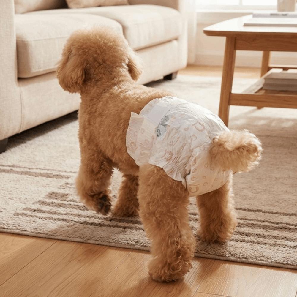 10PCS Super Absorption Dog Physiological Pants Adjustable Disposable Diapers  Dog Travel