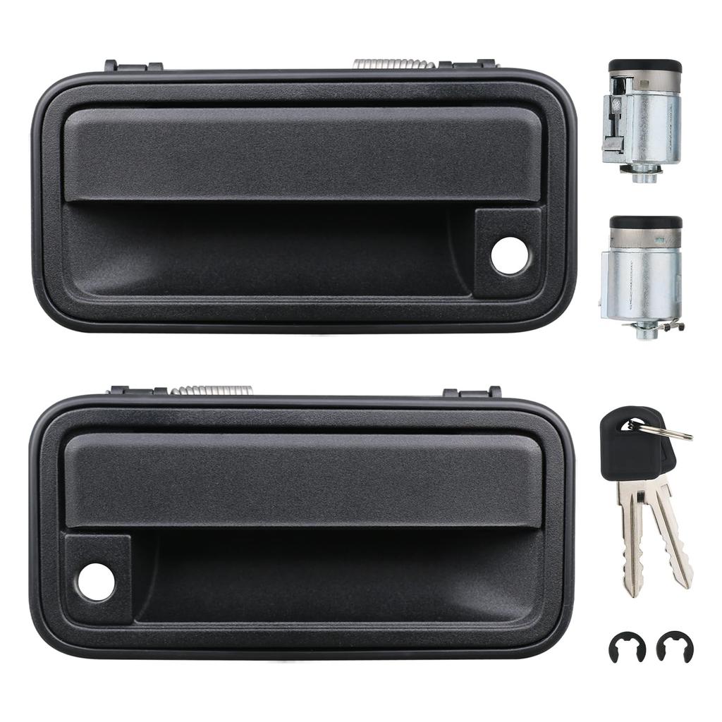 APPERFiT All Metal Exterior Door Handle with Lock Cylinder & Key for Chevy Tahoe