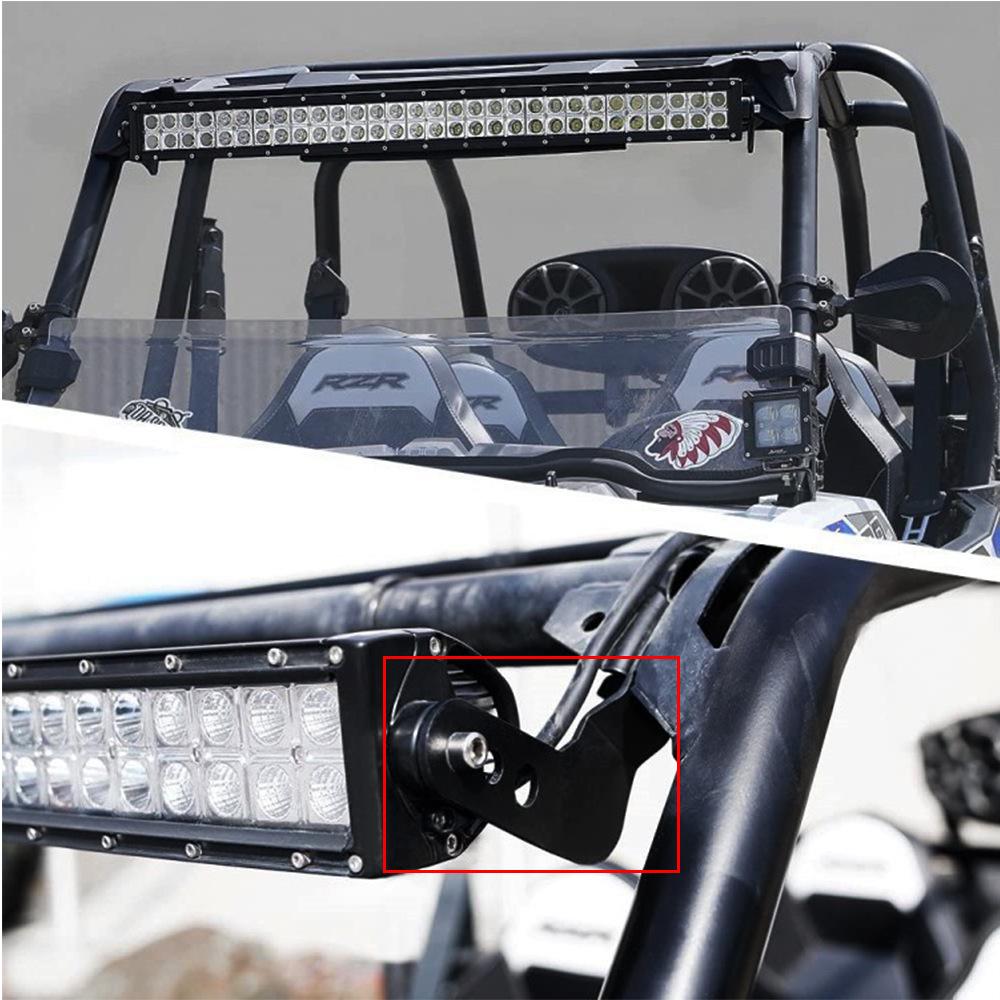 Polaris RZR 30-32" Straight Light Bracket - ATV Roof Strip Light Holder