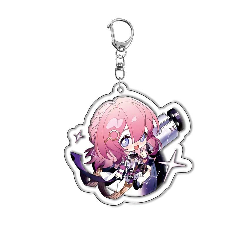 6 см Honkai Star Rail Аниме Игра Брелок Двусторонний Мультяшная Фигурка Lunae Blade Брелок для Женщин Автомобиля Сумки Телефона Подвеска Подарки