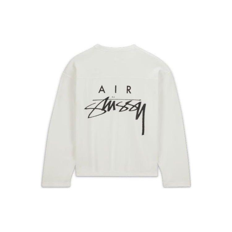 Nike Топ Stussy с длинными рукавами (Азия) Топы унисекс с парусом белые FJ9165-133