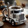 Handmade Home Semi Truck Coffee Mug