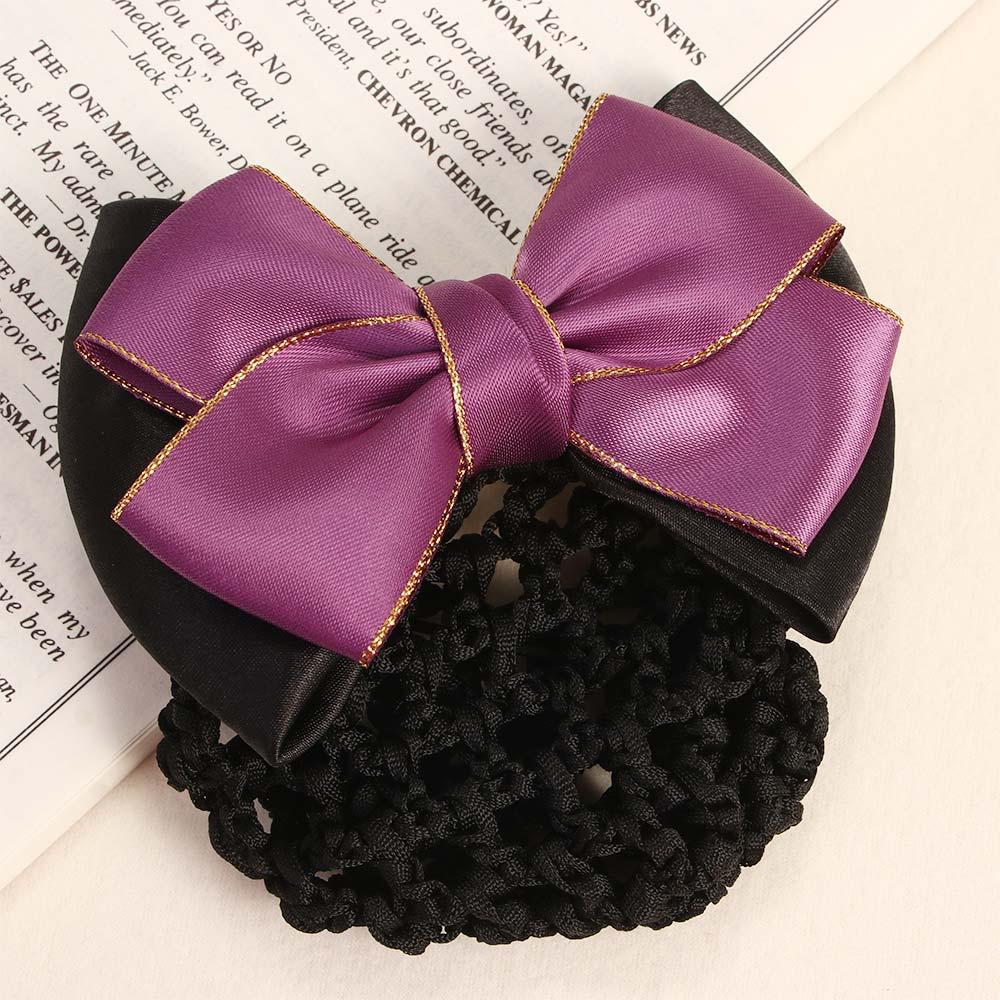 Ladies Hotel Ladies Headwear Professional Barrette Hair Clip Hairgrips Snood Bow Hair Net