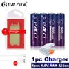 PALO 1.5V Lithium AAA Battery 900  mWh Li-ion Rechargeable Battery 1.5 V AAA Li-ion Batteries for Clocks Mice Computers Toys