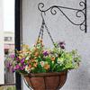 4Pcs/Set Flower Basket Hanger Double Hook Iron Flower Plant Pot Replacement Chain Hanger Garden Supply