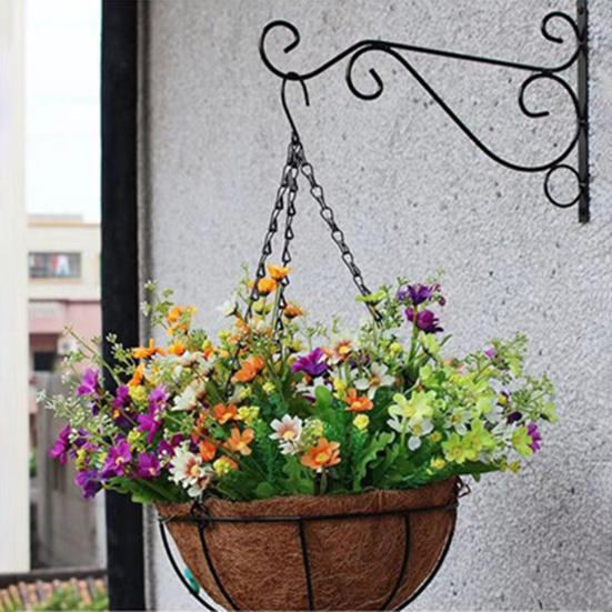 4 шт./компл. вешалка для цветочной корзины, двойной крючок, железный цветочный горшок, сменная цепная вешалка, садовые принадлежности