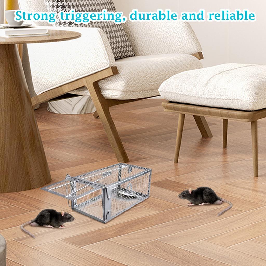 Бытовые автоматические ловушки для грызунов для поимки больших крыс Клетка для крыс для поимки крыс Металлическая железная клетка