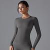 Nessaj Женские спортивные футболки с длинными рукавами, укороченные топы для йоги, быстросохнущие рубашки для бега в тренажерном зале и фитнеса