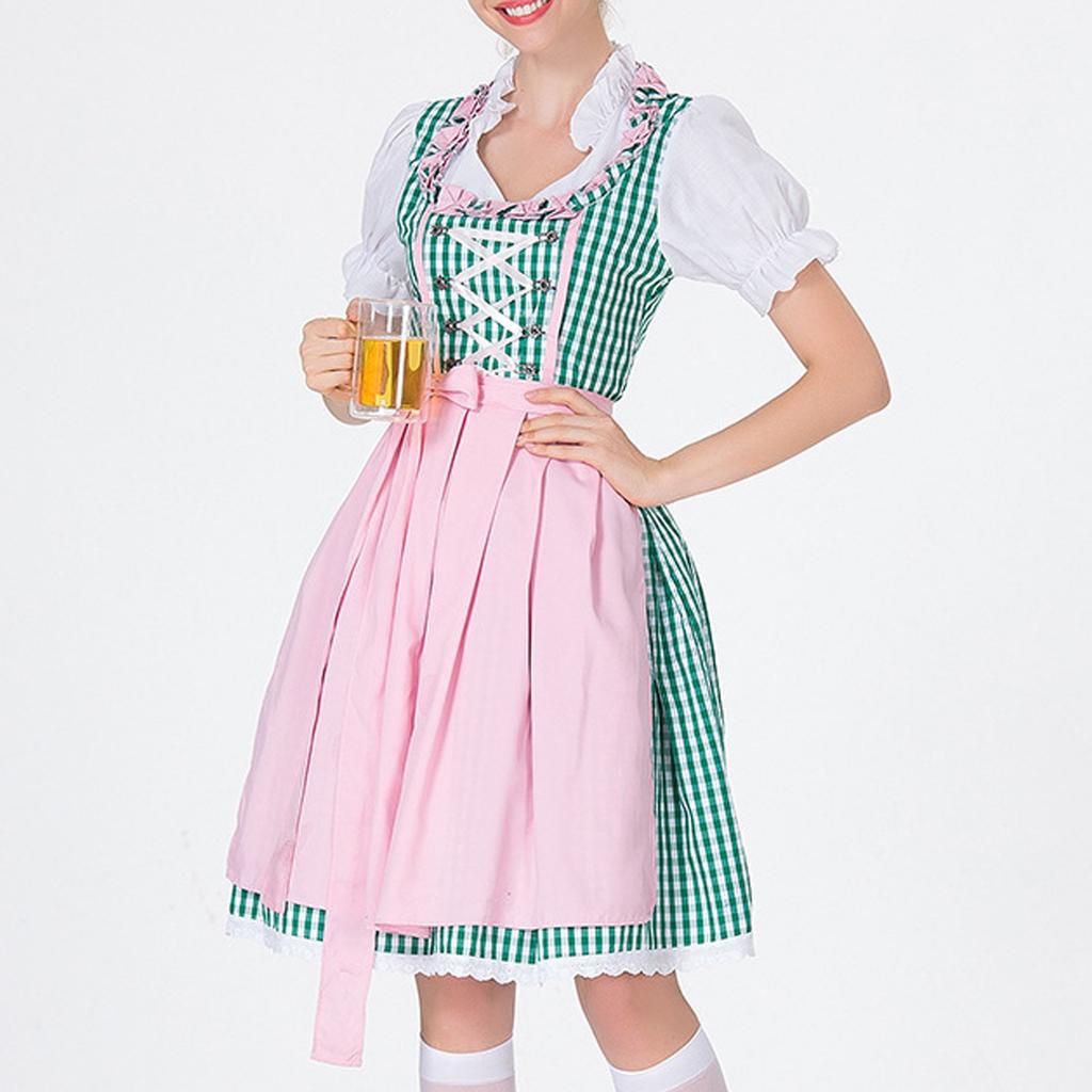 Костюм для пивного фестиваля, Женский костюм для выступления, Платье с квадратным вырезом Платье с квадратным вырезом