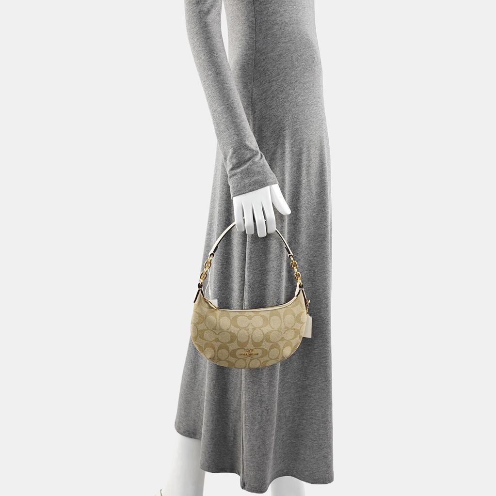 [Б/У] Сумка через плечо полумесяц Payton 21 Classic Monogram на молнии из ПВХ-кожи - Отличное состояние #DDBKMQ