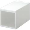 Like-it Midi L Storage Case, White (MOS-05), Perfect for Closets, Living Rooms, and Bathrooms, Fits Metal Racks, Approximately 46.5cm Deep, Made In Ja
