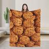 Delicious Food Pattern French Fries Knitted Blanket Flannel 3D Lightweight Thin Throw Blankets Bedspreads Quilt Multi-function