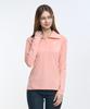 2ELA [2Pack] Ruffle Line Women'S High-Neck Half-Zip Long-Sleeve T-Shirt 4 Colors (Type B)