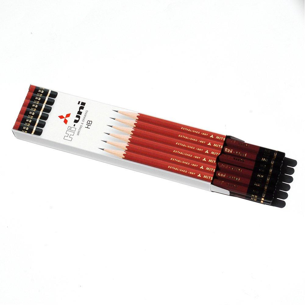 Карандаш Mitsubishi Pencil High Uni K HB 1 дюжина бумажная коробка HUKHB