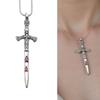 Exquisite Sword Pendant Necklace Gothic Necklace Alloy Texture Suitable for Durability Wear and Various Occasions