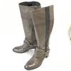 Leather Long Boots Khaki 24.0 Heel(USED)