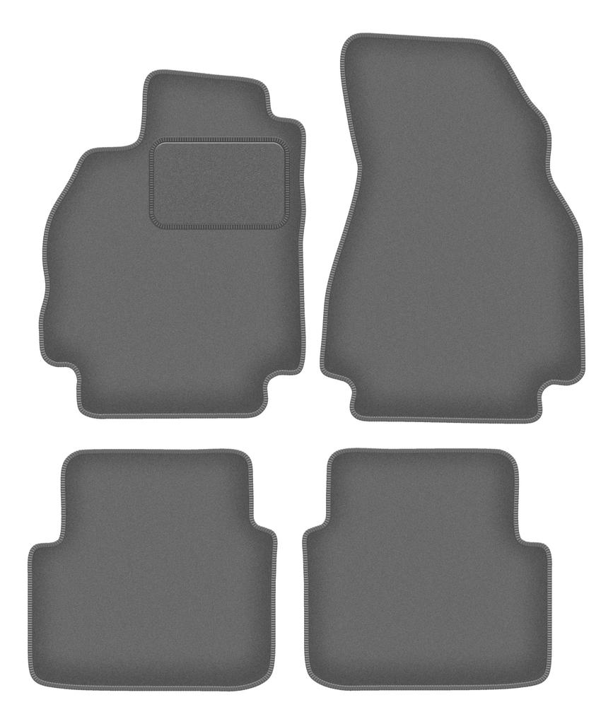Velour graphite car mats for: Renault Megane II estate, Grandtour (2002-2008)