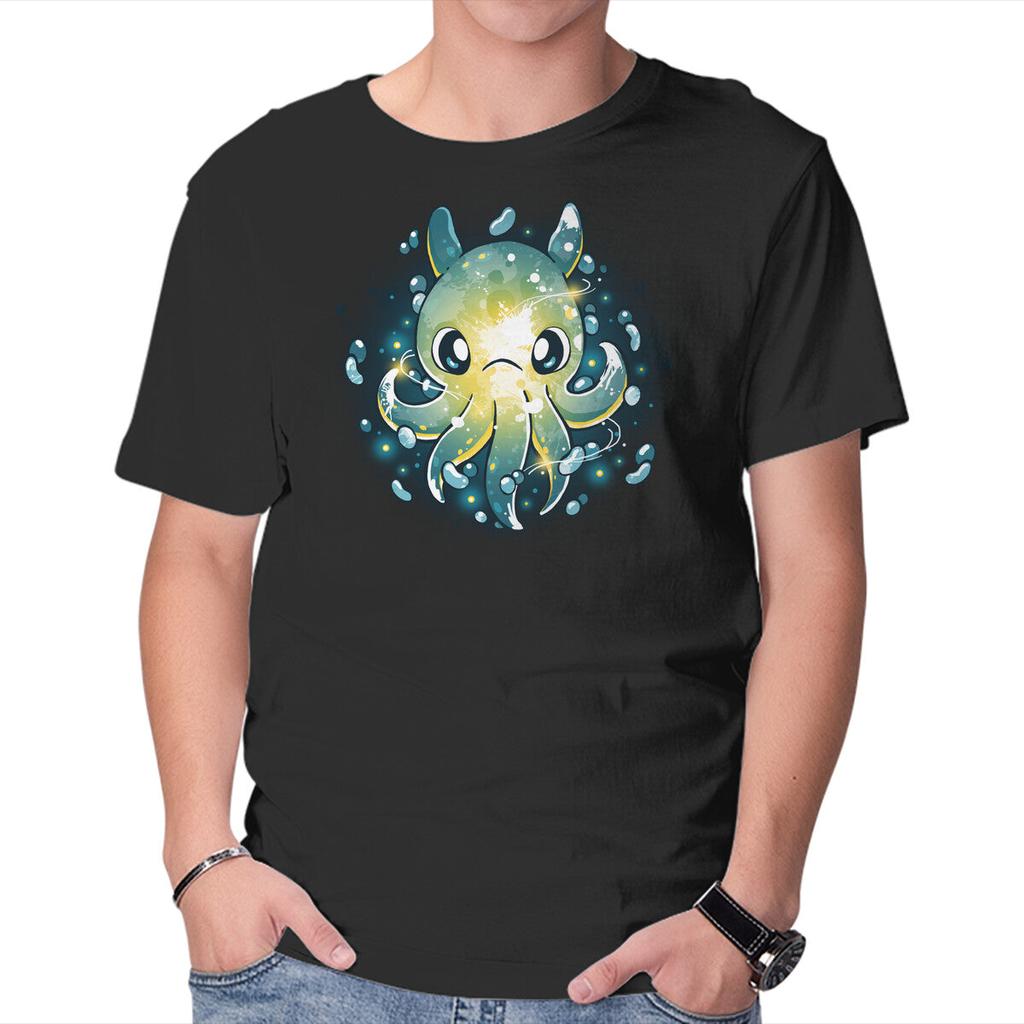 Unisex Crew Neck T-Shirt Octopus Light Graphic Short Sleeve Casual Tee