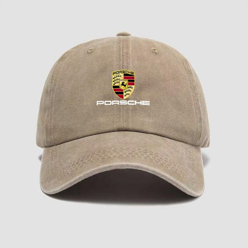 Car Baseball Cap Visor Sun Hat Unisex Adjustable Sunscreen Hat For Porsche Cayenne Panamera Macan Boxster Cayman 718 911 Sticker QX1