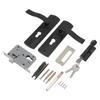 Door Handle Lock Manganese Steel Silent Bearing Universal Door Lever Lock Set with Keys for Home