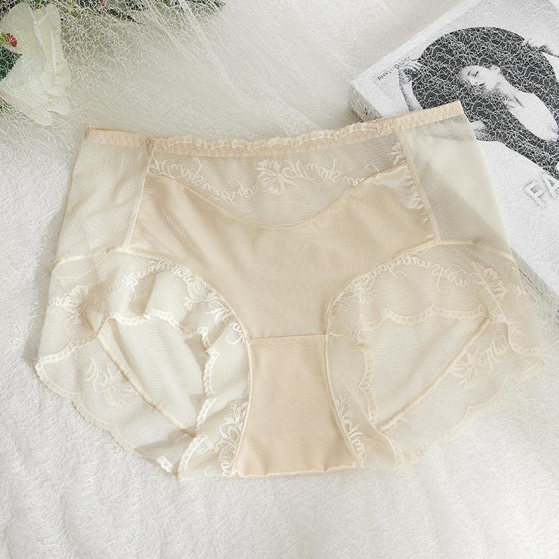 Женские трусы, легкое роскошное шелковое нижнее белье, сексуальное сетчатое кружевное нижнее белье