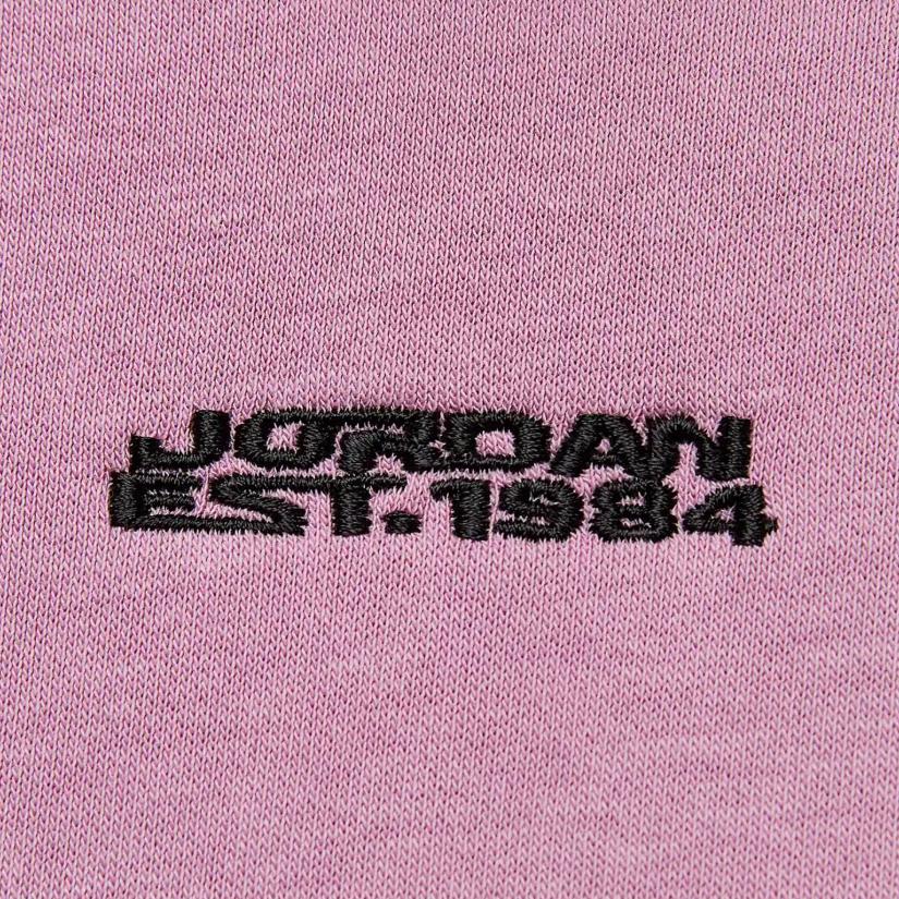 Jordan Brooklyn Fleece Logo Simple Letter Теплая удобная трикотажная толстовка с капюшоном Женская толстовка Orchid-Purple FV7171-522