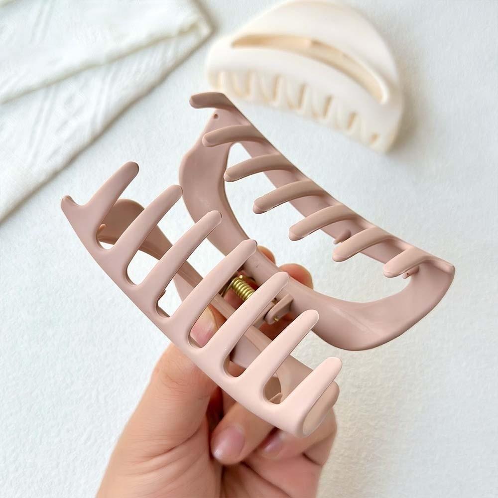 Safe Silicone Shark Clip Korean Style Semilune Shaped Hair Claw Elastic Plastic Hair Claw Party