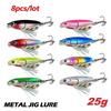 8Pcs Set 3D Eyes Design Metal Fishing Lure 7g/10g/15g/20g/25g/30g Fishing Bait Lure  Seabass Fishing
