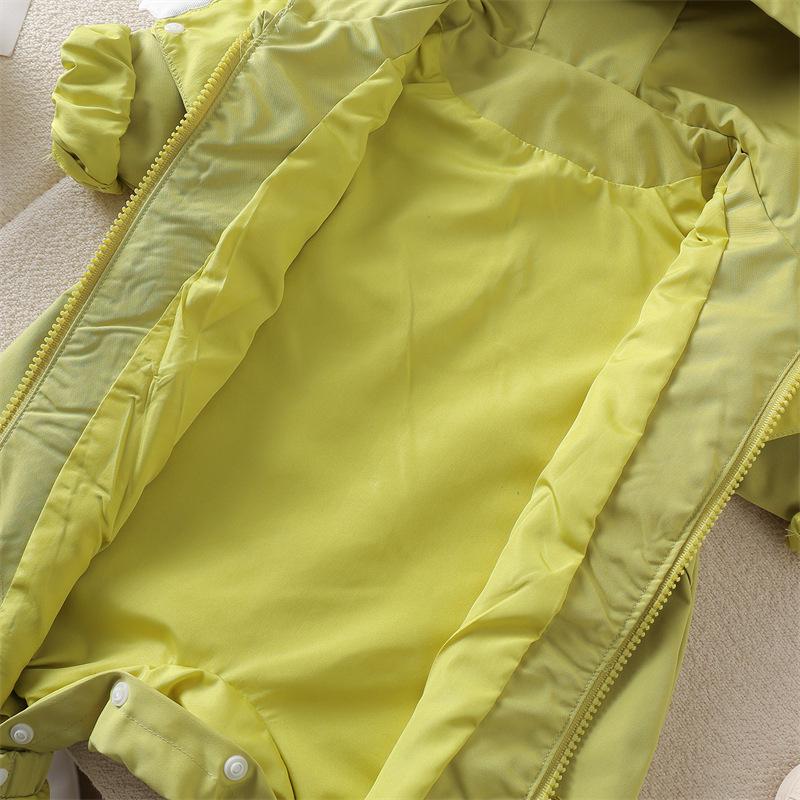 Детский весенний комбинезон-ветровка - Милый ромпер с капюшоном для малыша (Весна осень)