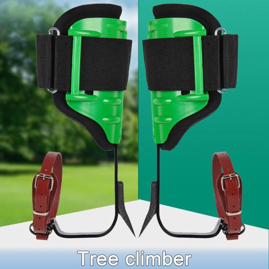 Набор инструментов для лазания по деревьям Стальные шипы для лазания по деревьям Регулируемая страховочная привязь для лазания с усиленными ножными ремнями Оборудование арбориста для лесозаготовки Фрукты